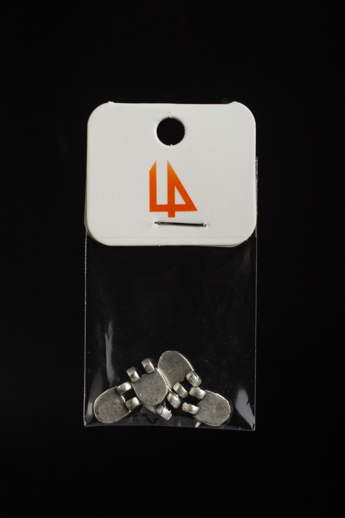 Pirinç Antik Gümüş Oval Kesim İki Halkalı Aparat 10x6 mm