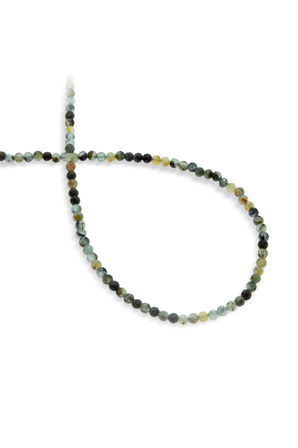 Prehnit Doğal Taş Faset Küre Kesim 3mm Dizi