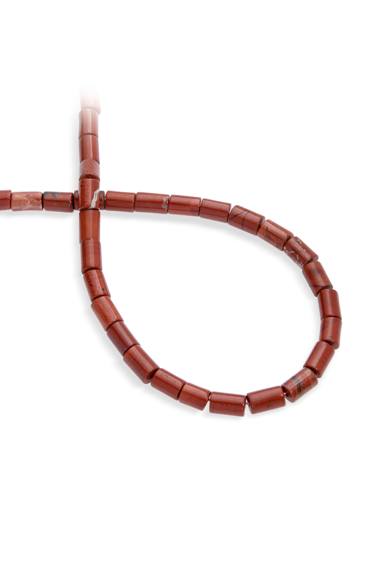 Red Jasper Taşı Silindir Kesim 5x8mm Dizi