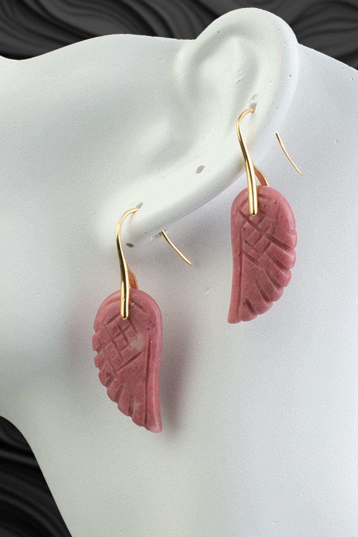 Rodonıt Doğal Taş Küpe