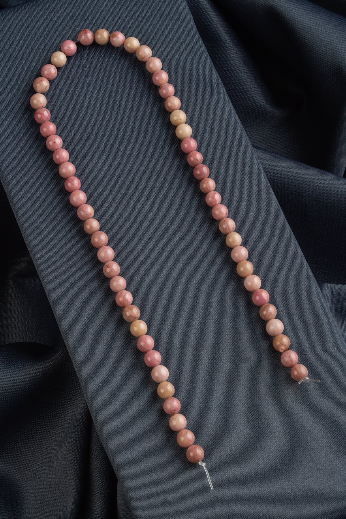 Rodonit Taşı Parlak Pembe Küre Kesim 6mm Dizi [AA]