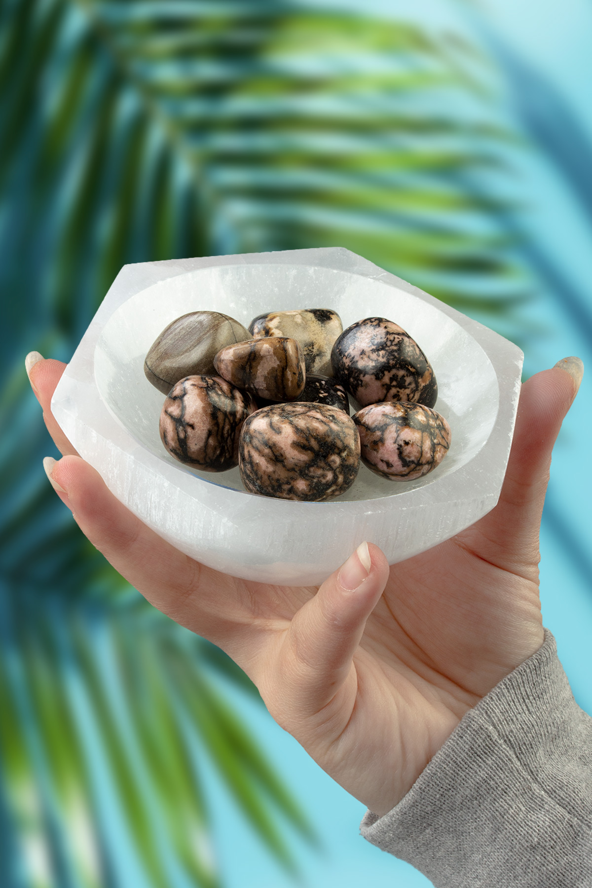 Rodonit Taşı Tamburlanmış Kütle - 100 Gram