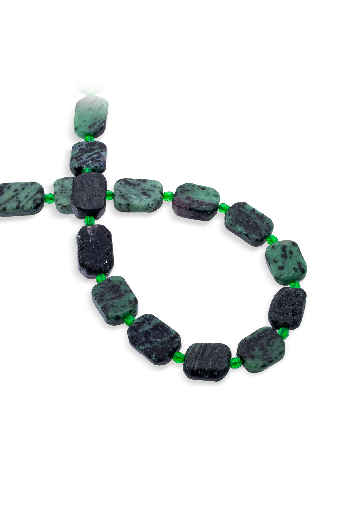 Rubyzoisit Doğal Taş Dikdörtgen Kesim 13x17mm Dizi