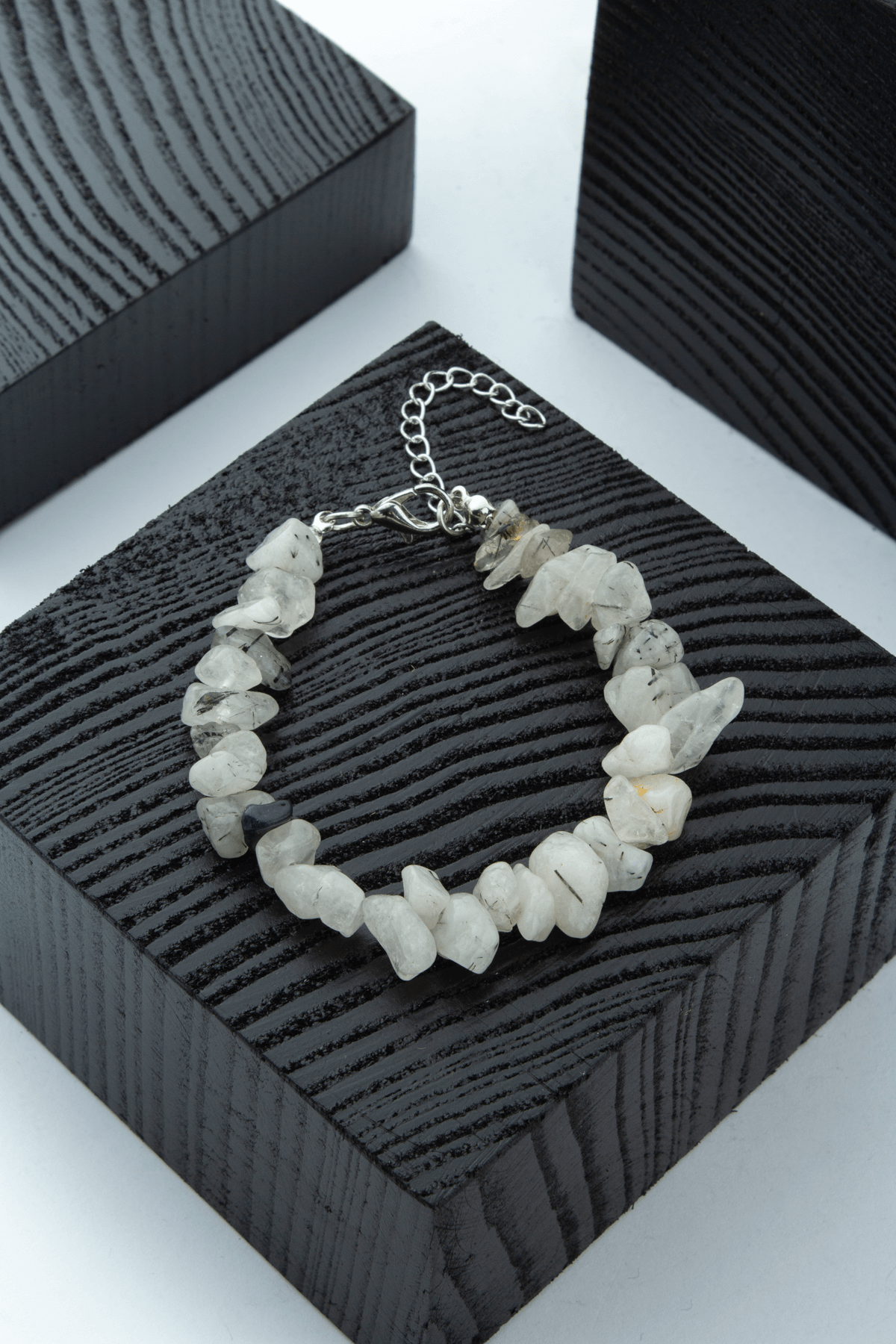 Rutil Kuvars Doğal Kırık Taş Bileklik