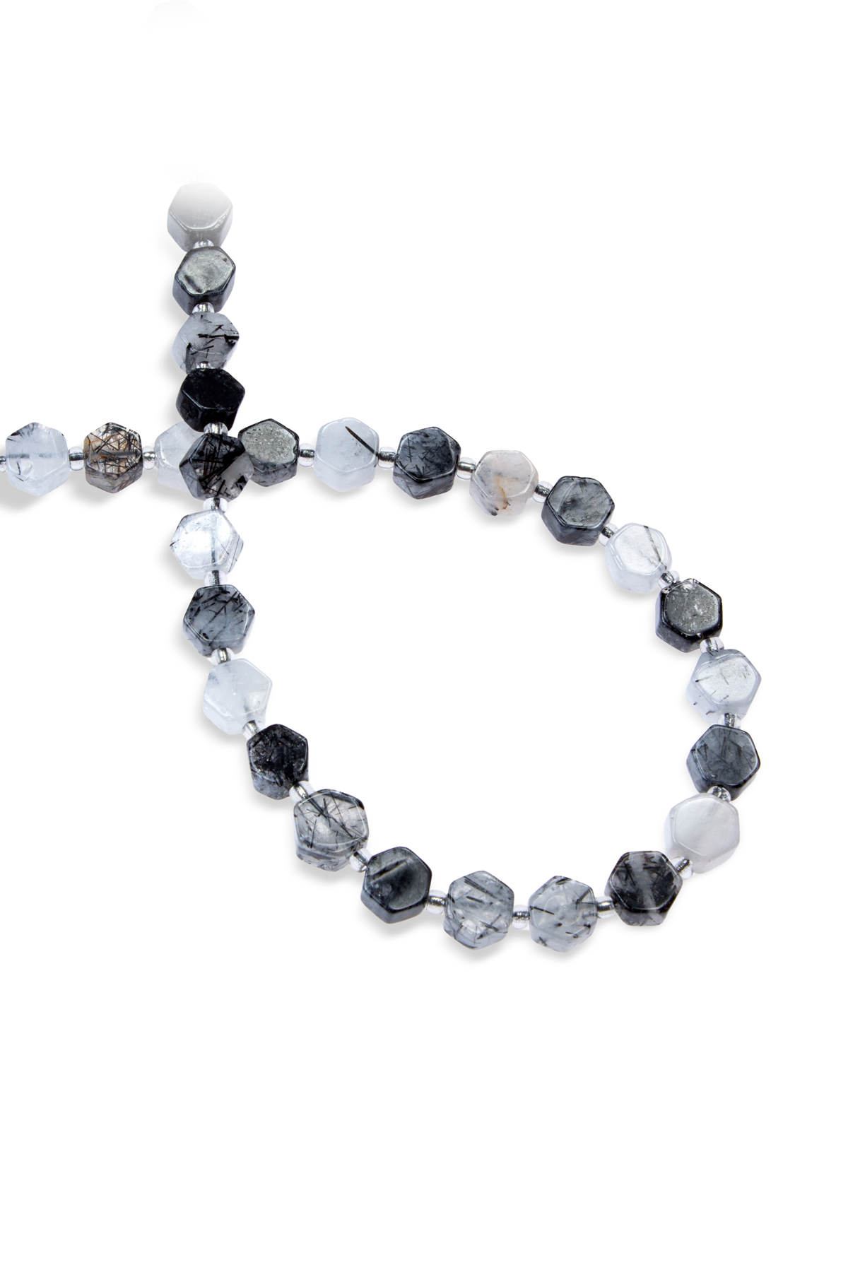 Rutil Kuvars Doğal Taş 9x5mm Dizi