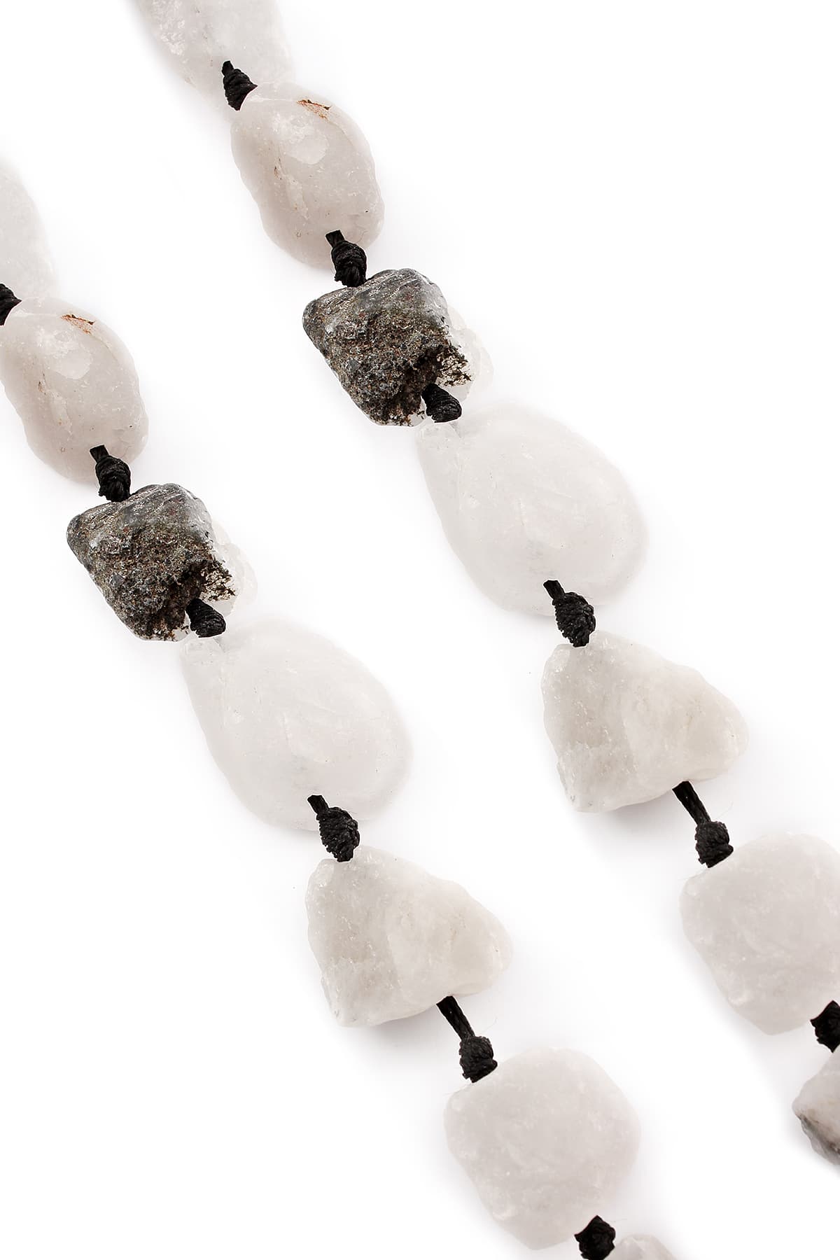 Rutil Kuvars Doğal Taş Mat Beyaz Ham Kütle Kesim 15x25mm Dizi [AA]