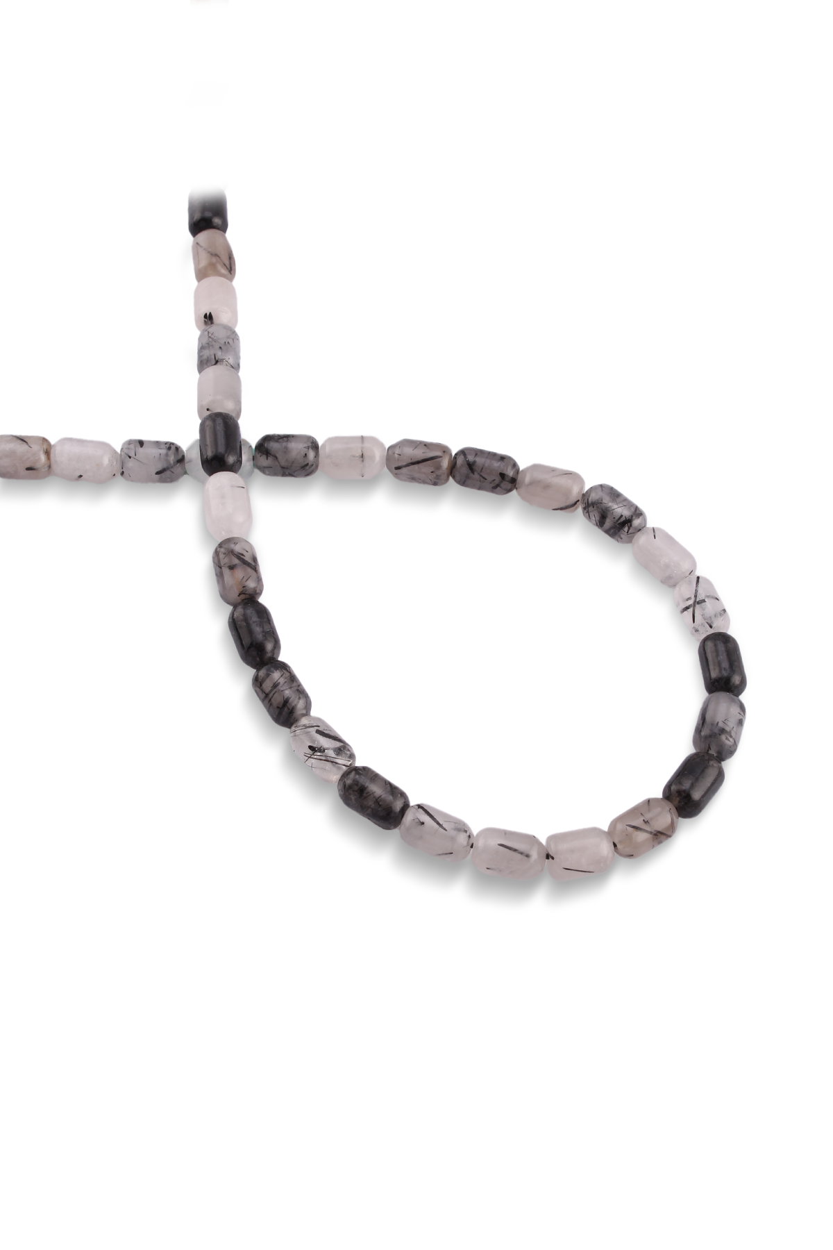 Rutil Kuvars Doğal Taş Kapsül Kesim 6x9mm Dizi