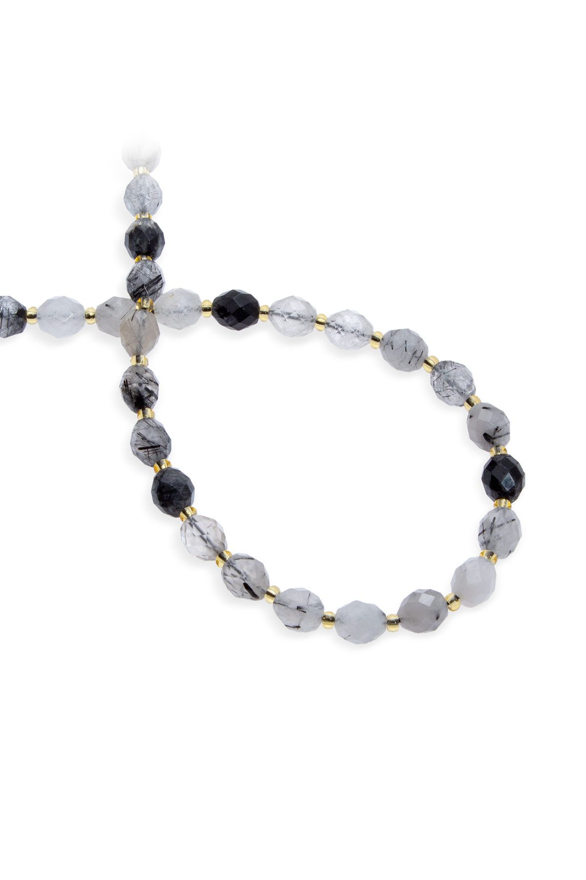 Rutil Kuvars Taşı Özel Faset Kesim 8x6mm Dizi [AA]