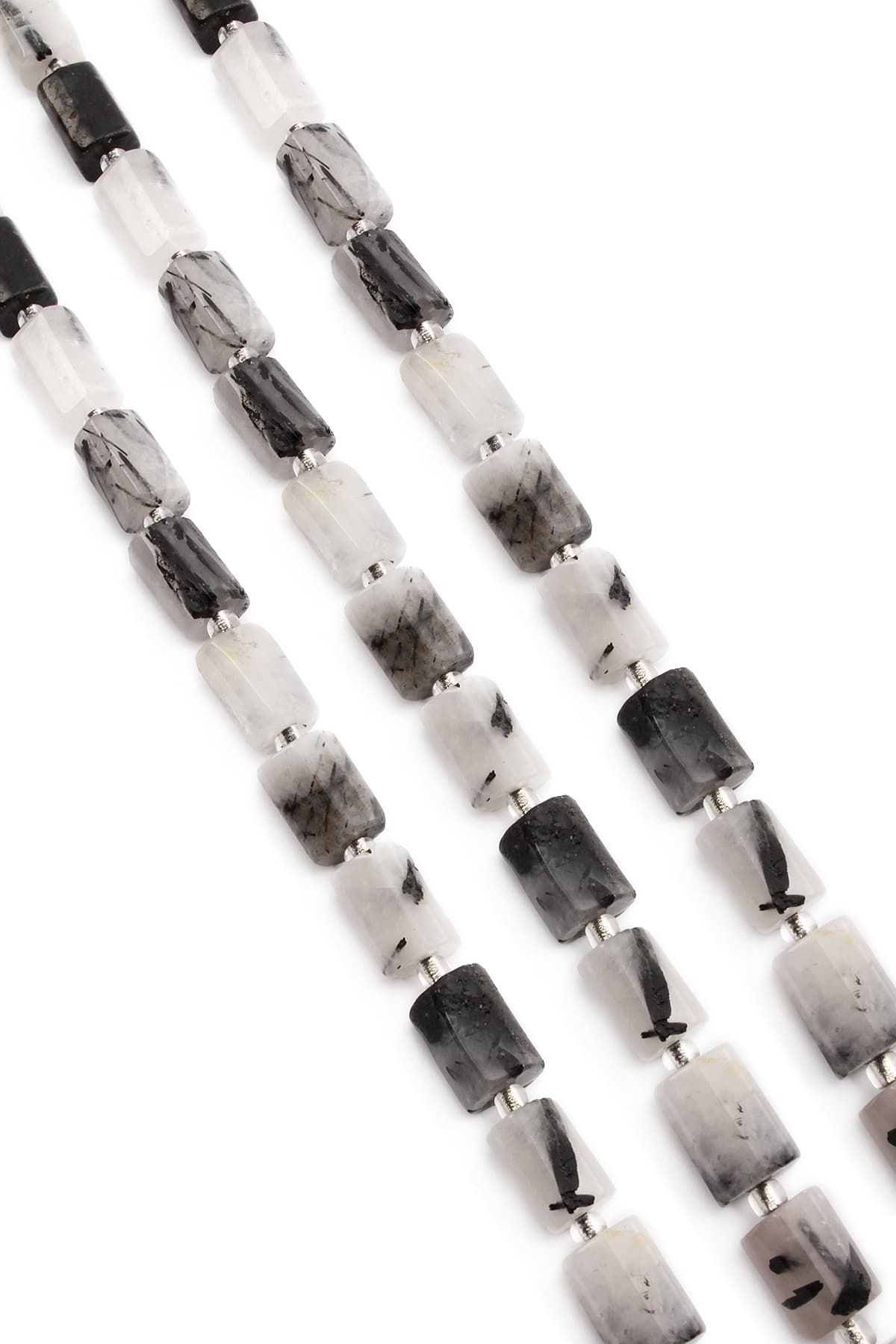 Rutil Kuvars Doğal Taş Parlak Silindir Kesim 7x12mm Dizi [AA]