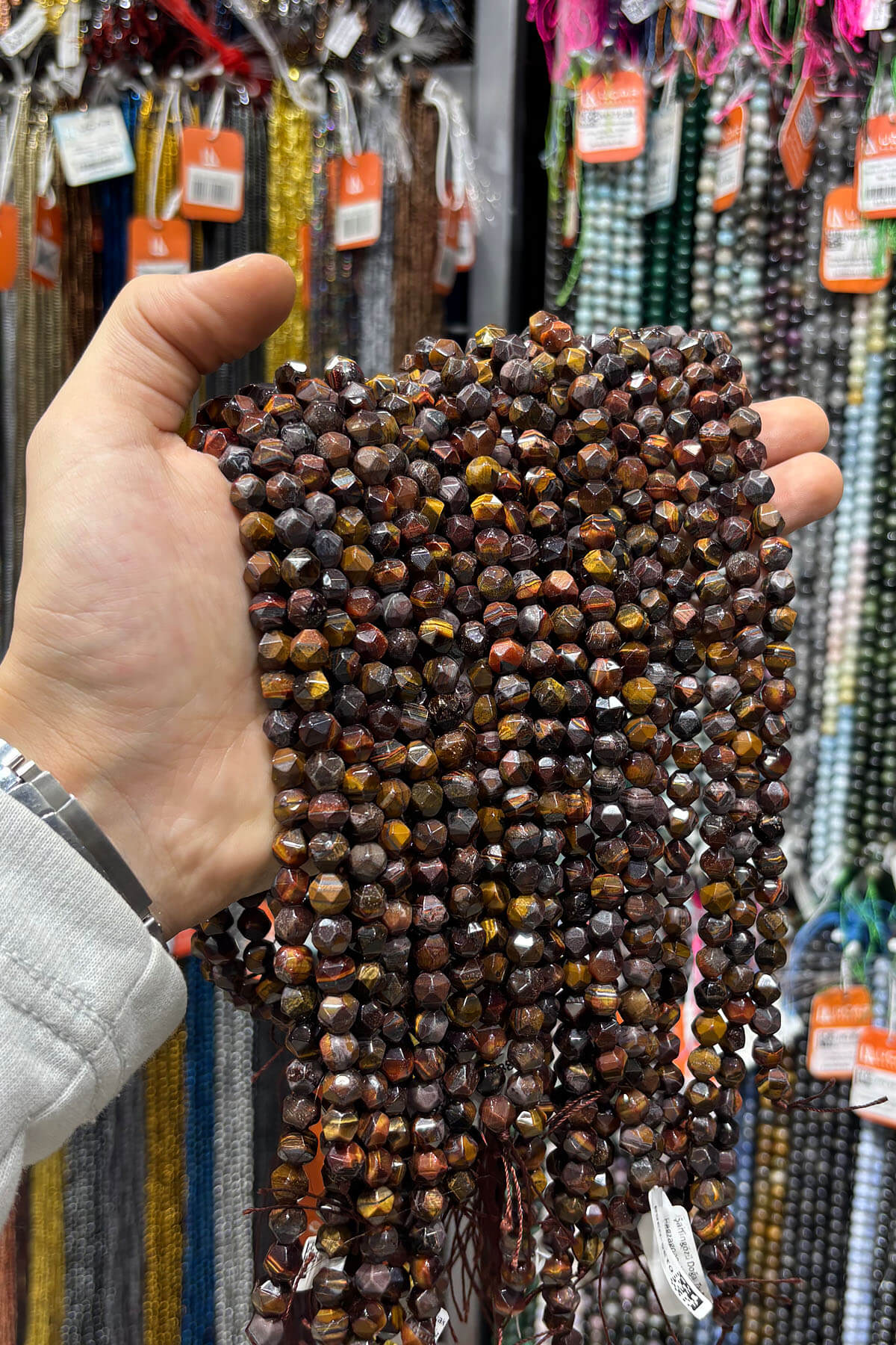 Şahingözü Doğal Taş Parlak Hegzagonal Kesim 8mm Dizi