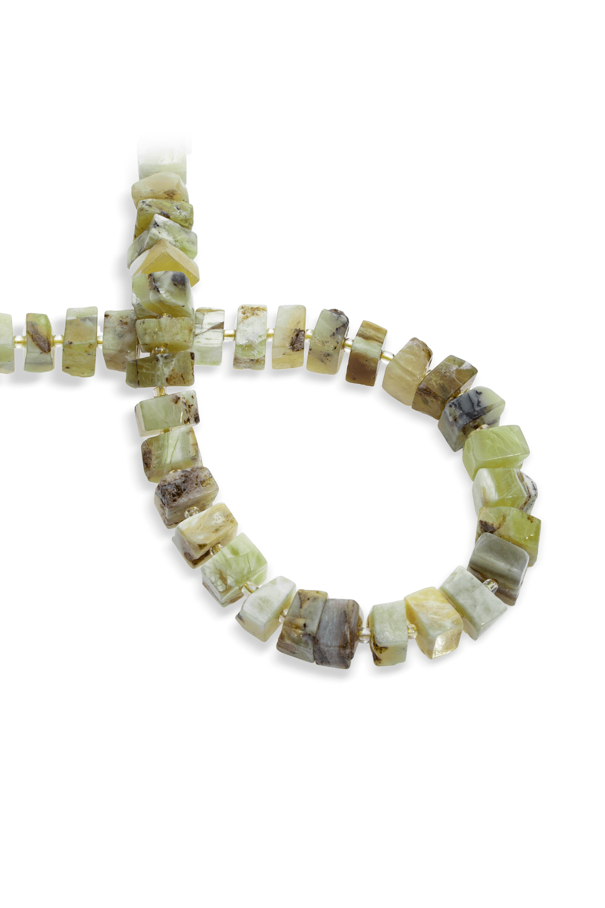 Sarı Opal Doğal Taş Rondela Kesim 14x4mm Dizi