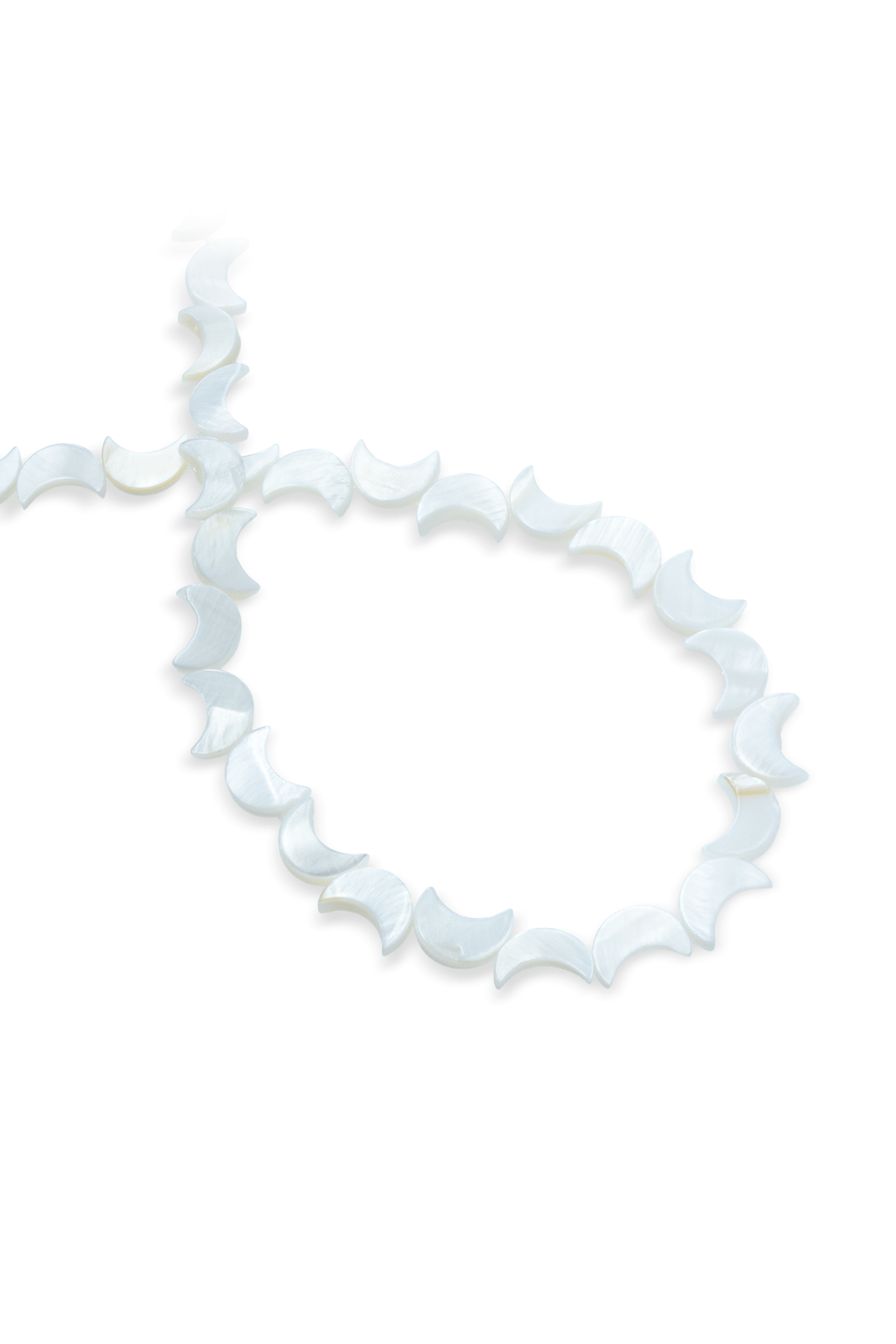 Sedef Taşı Ay Kesim 11mm Dizi [AB+]