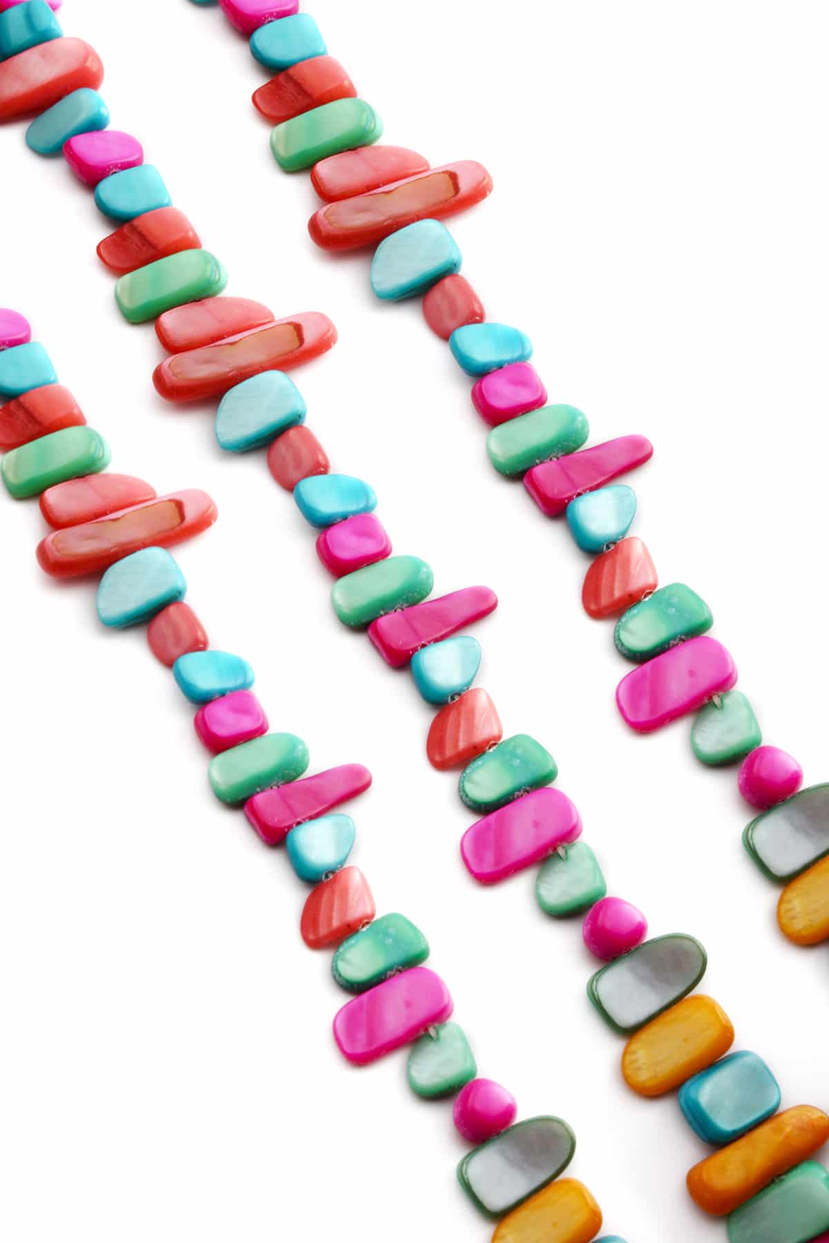 Sedef Taşı Parlak Karışık Amorf Kesim 12x7mm Dizi [AB+]