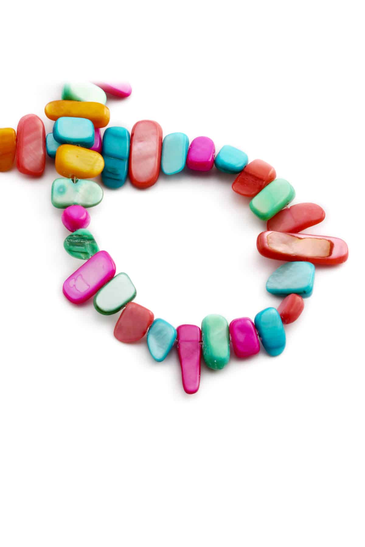 Sedef Taşı Parlak Karışık Amorf Kesim 12x7mm Dizi [AB+]