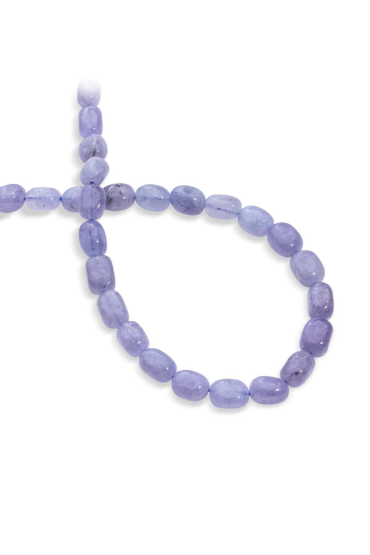 Sıkma Doğal Taş Açık Mavi Tımbıl 11x8mm Kesim Dizi