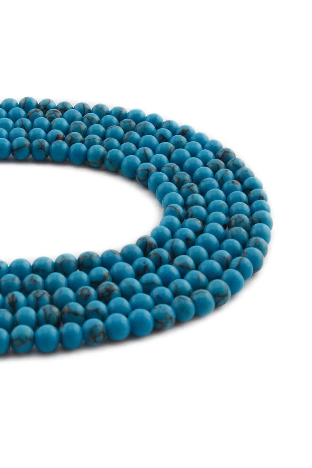 Sıkma Havlit Parlak Koyu Mavi Küre Kesim 4mm Dizi