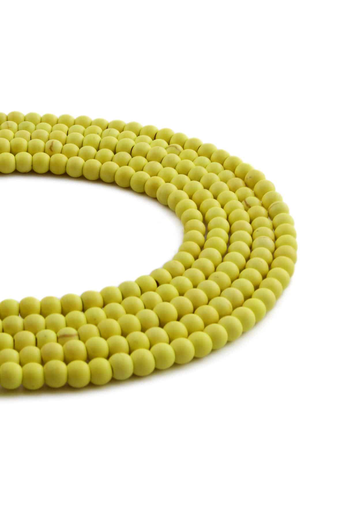 Havlit Sıkma Doğal Taş Parlak Küre Kesim 4mm Dizi [B+]