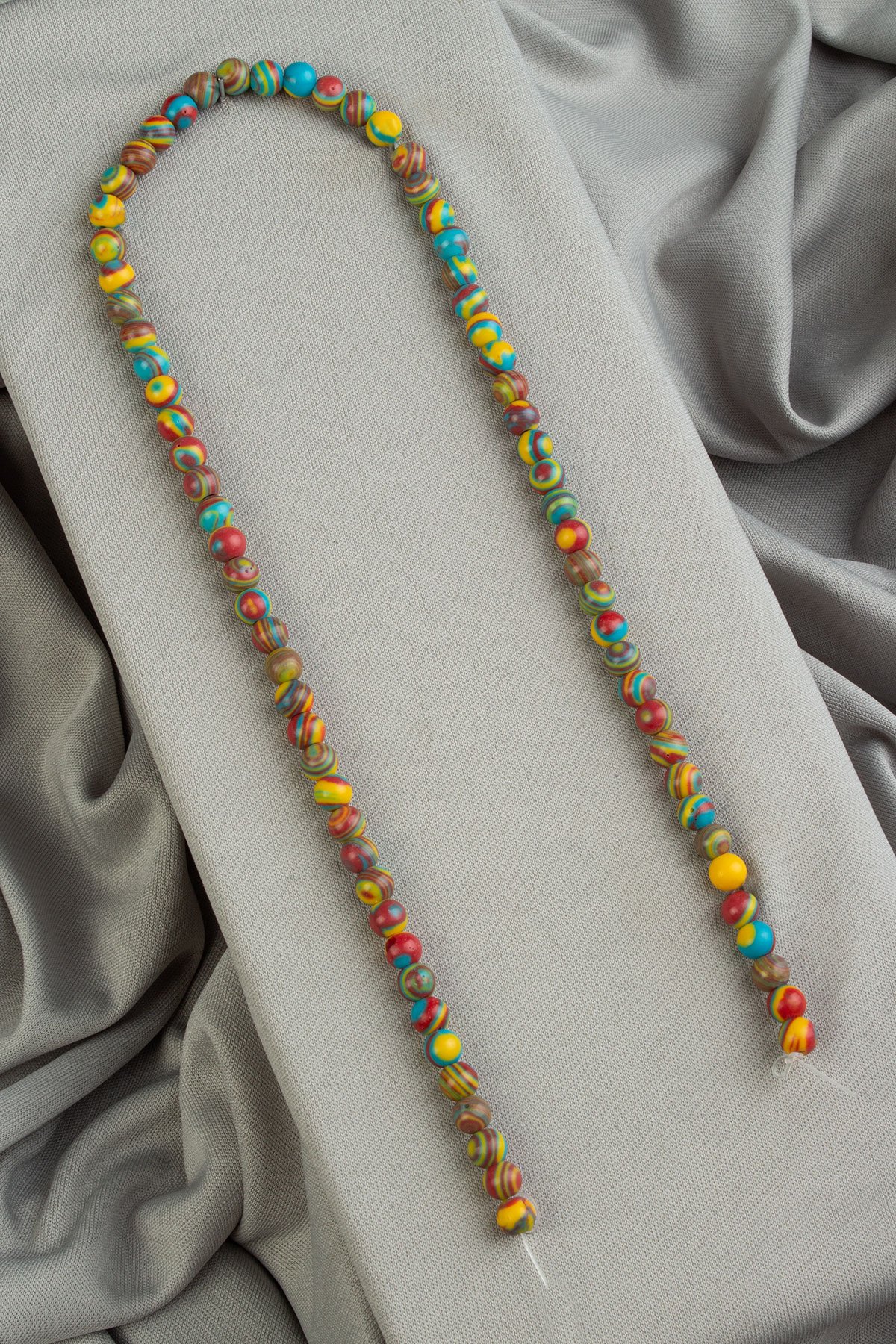 Sıkma Malakit Parlak Kırmızı Sarı Küre Kesim 6mm Dizi