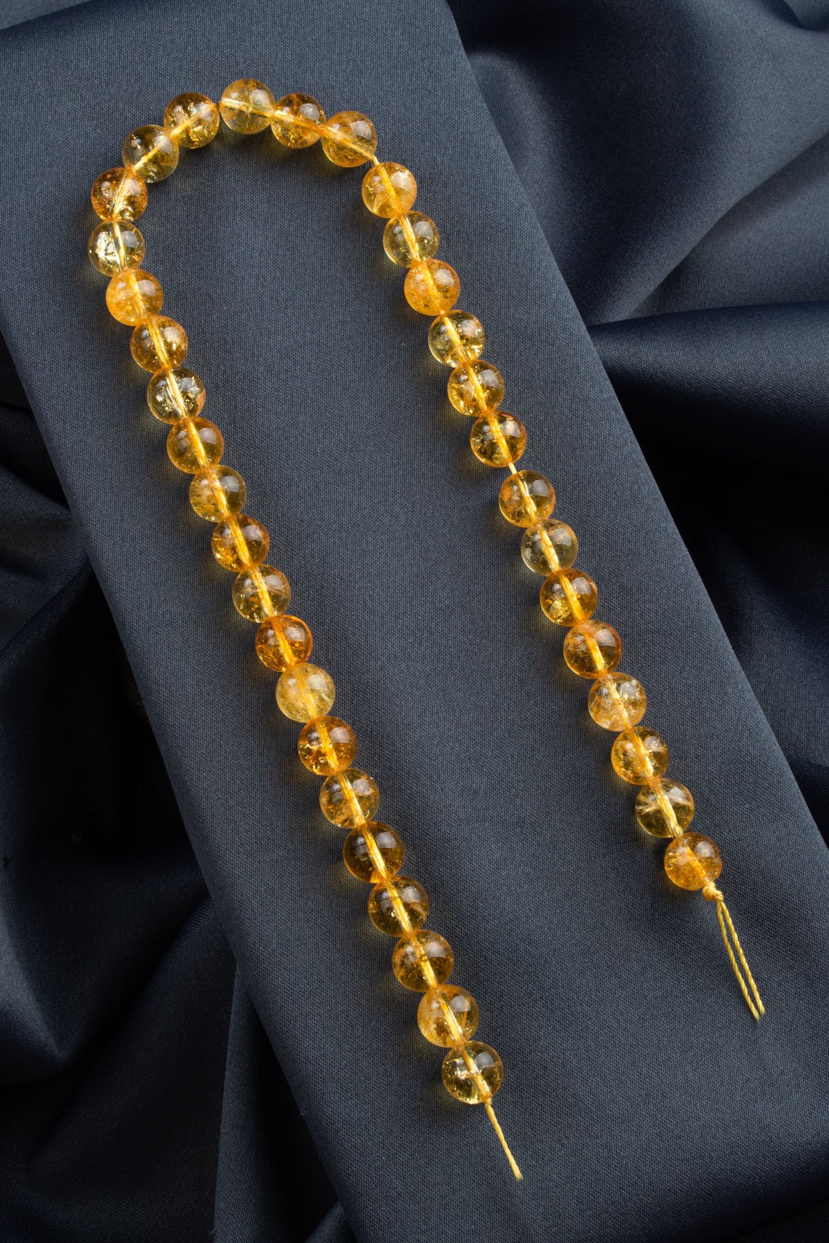 Sitrin Doğal Taş Küre Kesim 10mm Dizi B+