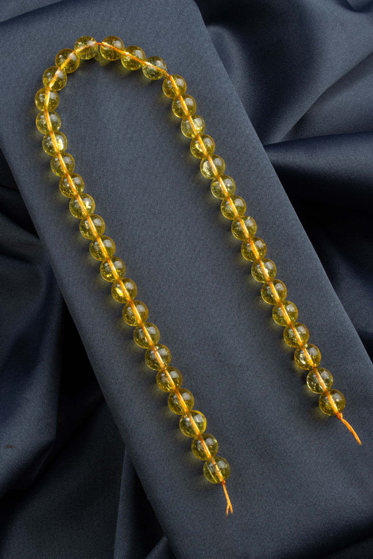 Sitrin Doğal Taş Küre Kesim 10mm Dizi