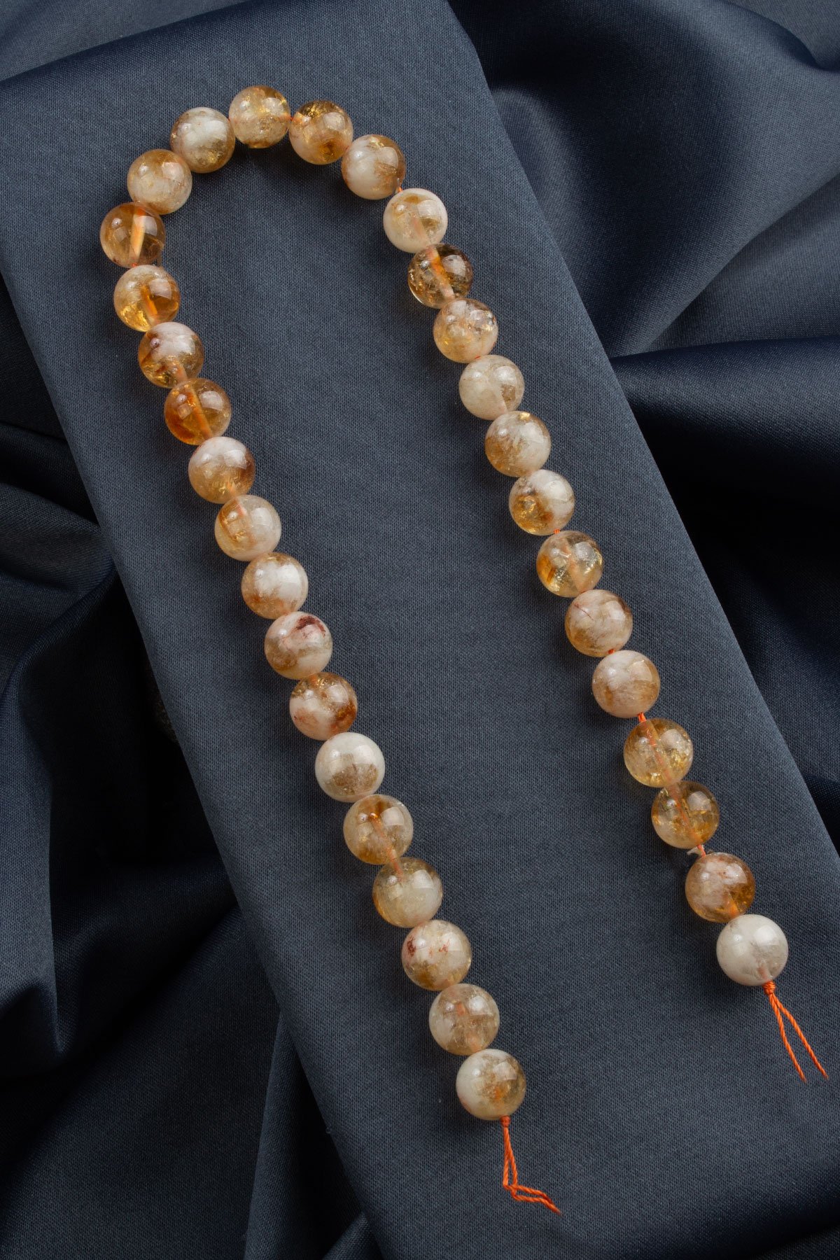 Sitrin Doğal Taş Küre Kesim 12mm Dizi