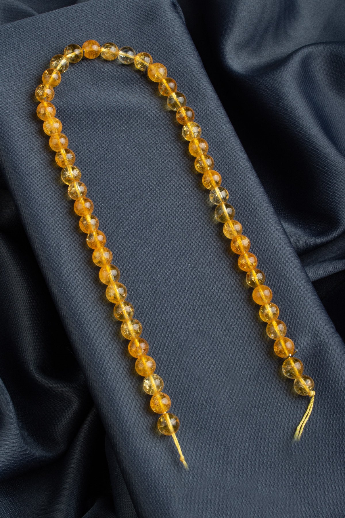 Sitrin Doğal Taş Küre Kesim 8mm Dizi B+