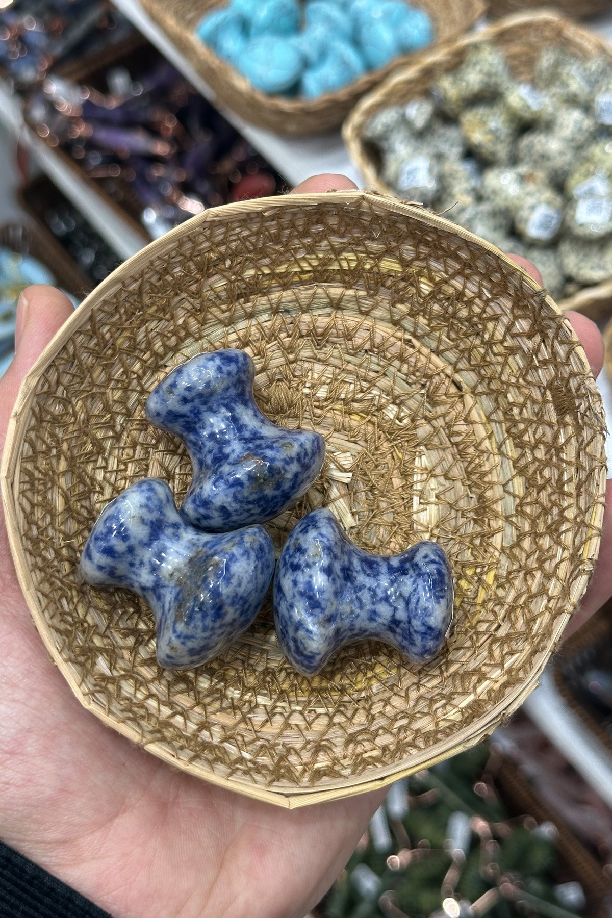 Sodalit Taşı Mantar Masaj Aleti