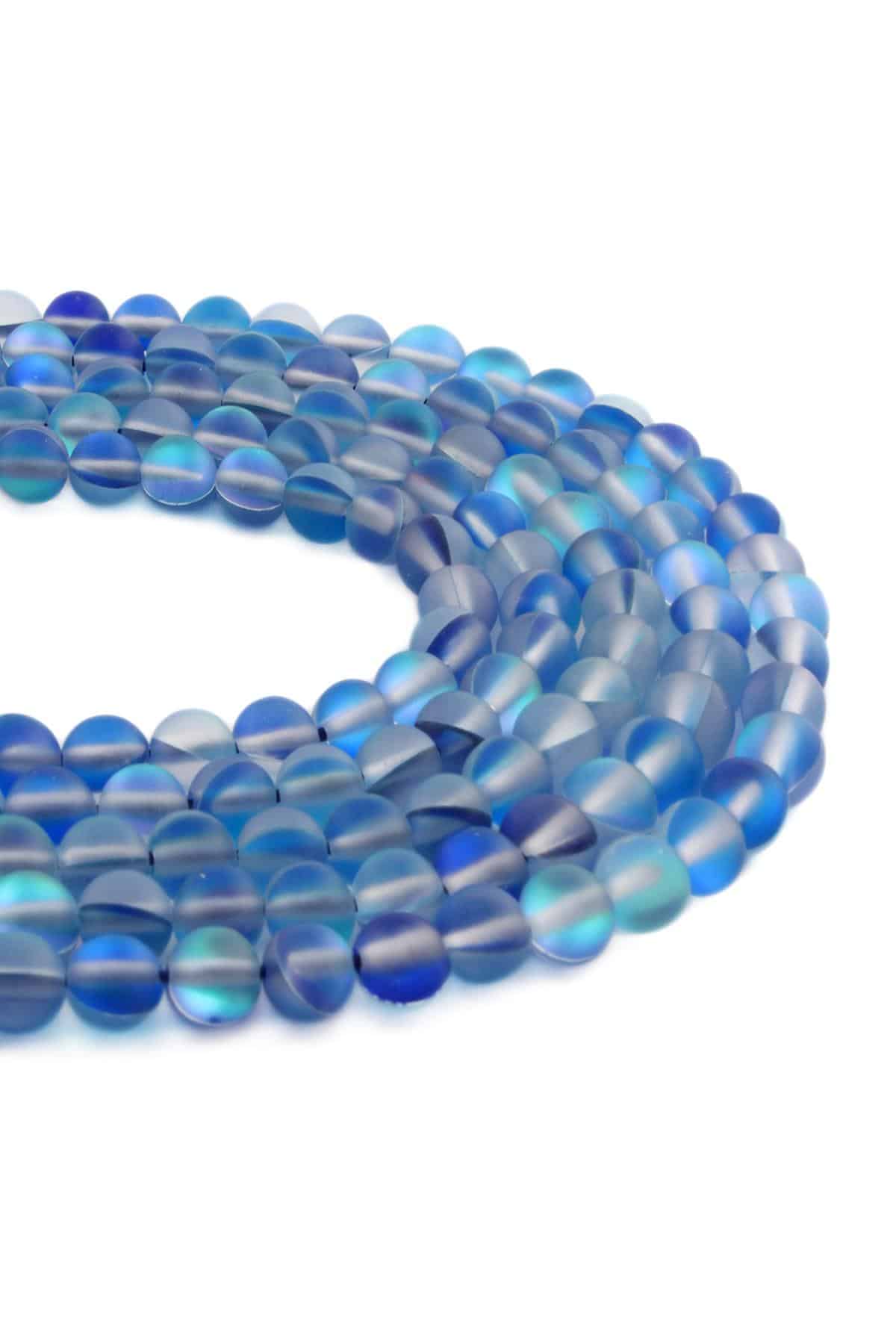Termal Kuvars Doğal Taş Mat Mavi Küre Kesim 6mm Dizi