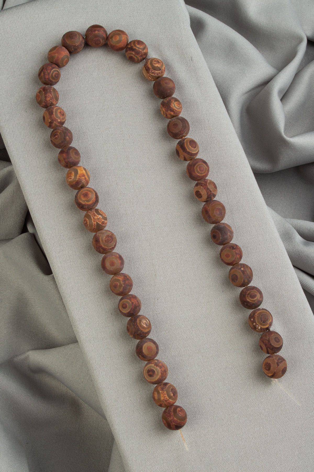 Tibet Akik Doğal Taş Küre Kesim 10mm Dizi