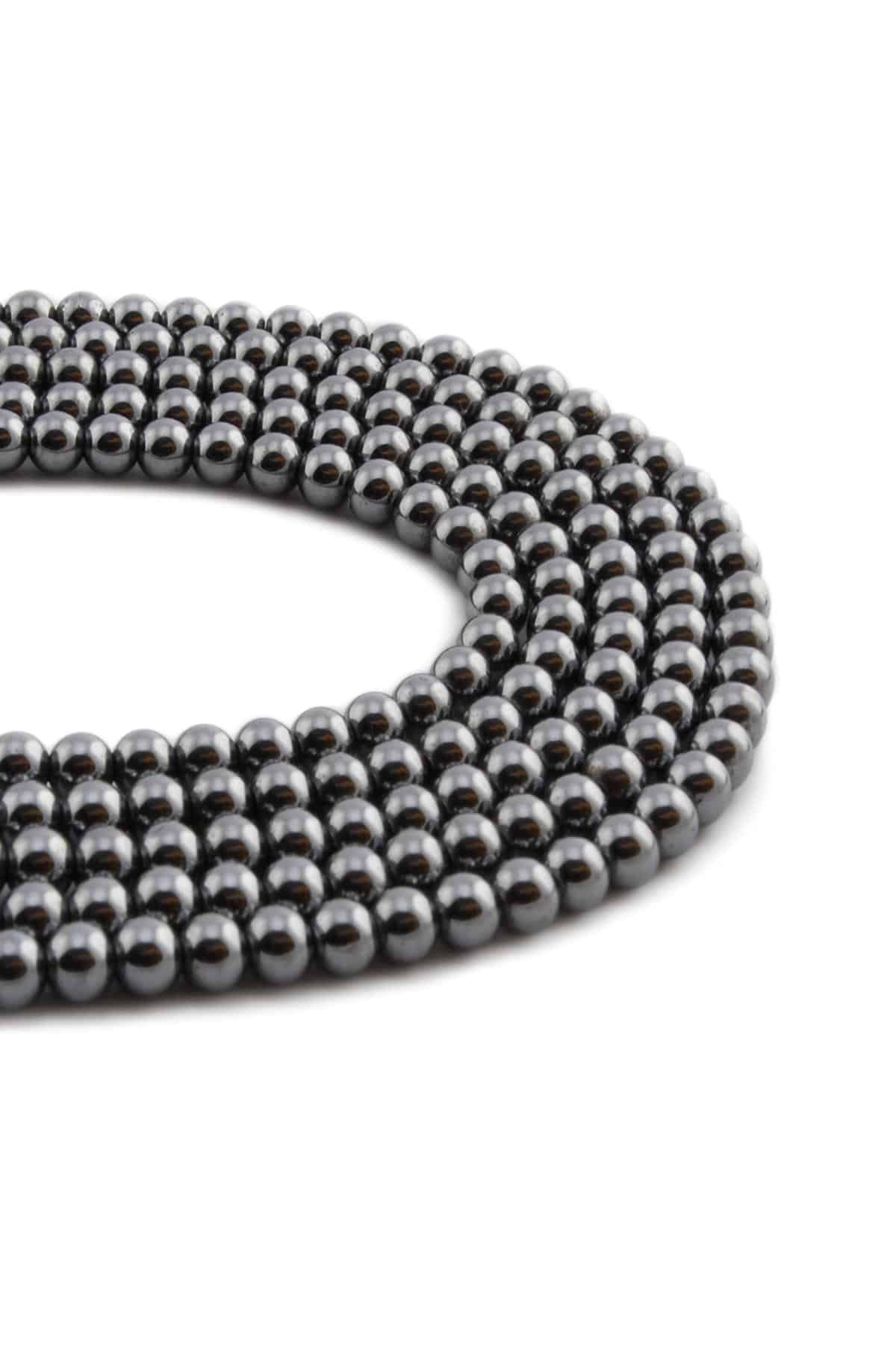 Titreşim Taşı Doğal Taş Parlak Küre Kesim 4mm Dizi [AA]