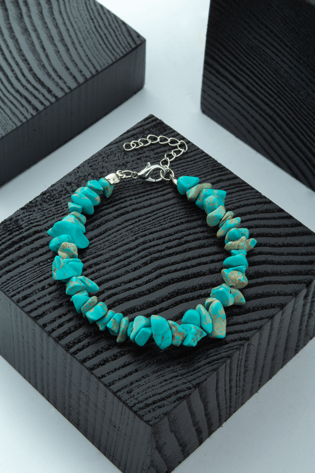 Turkuaz Doğal Kırık Taş Bileklik