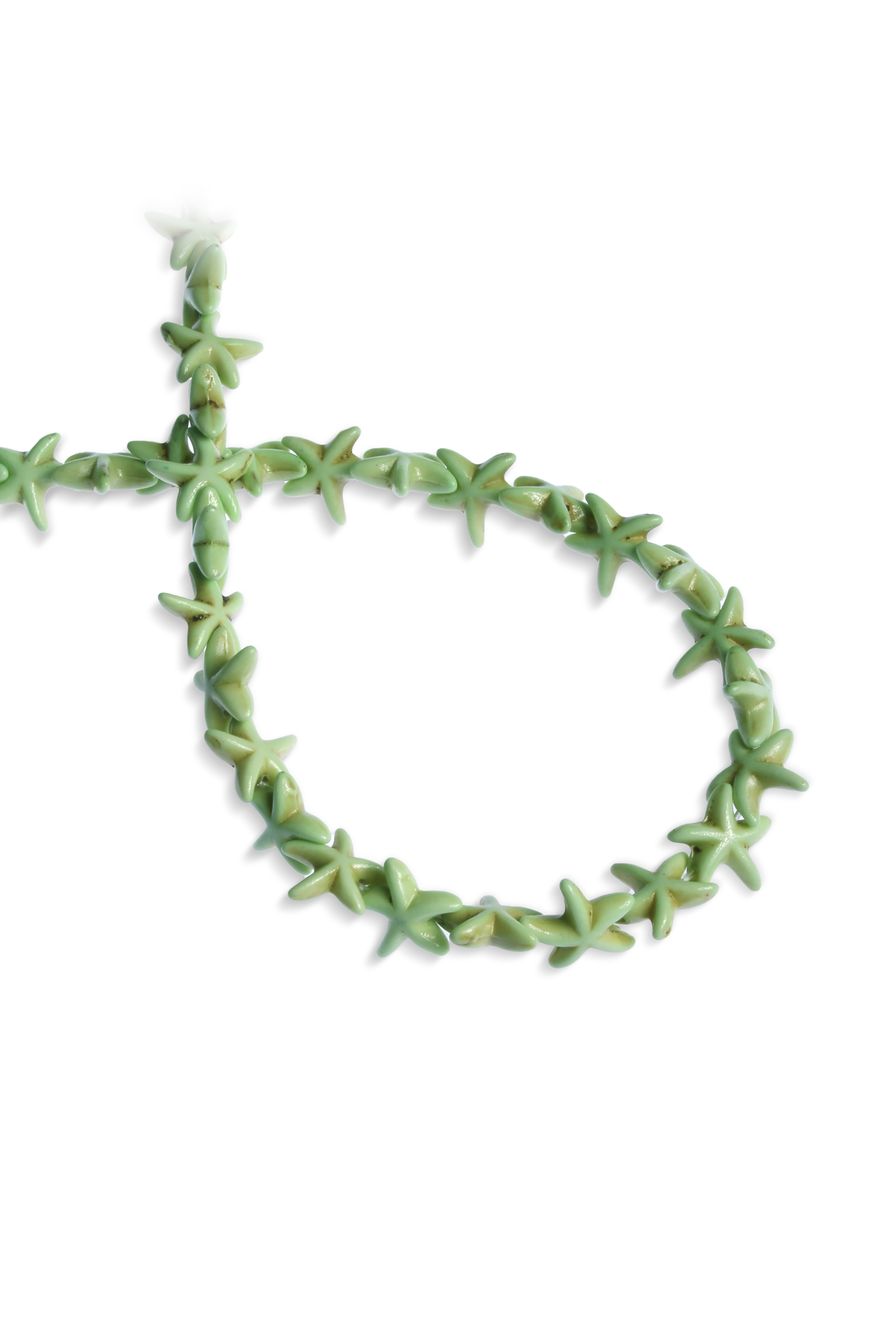 Turkuaz Sıkma Doğal Taş Açık Yeşil 12x14mm Dizi