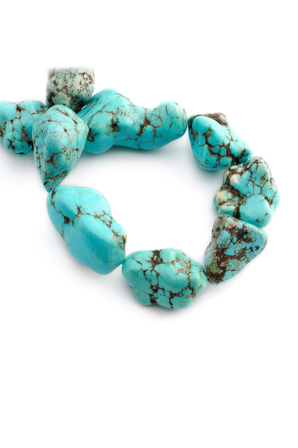 Turkuaz Taşı Amorf Kesim 30x35mm Karışık Dizi