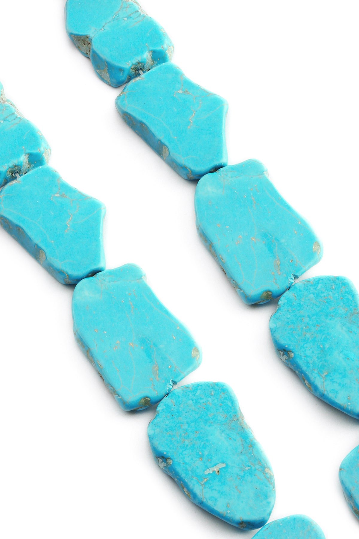 Turkuaz Taşı Amorf Kesim 45mm Karışık Dizi