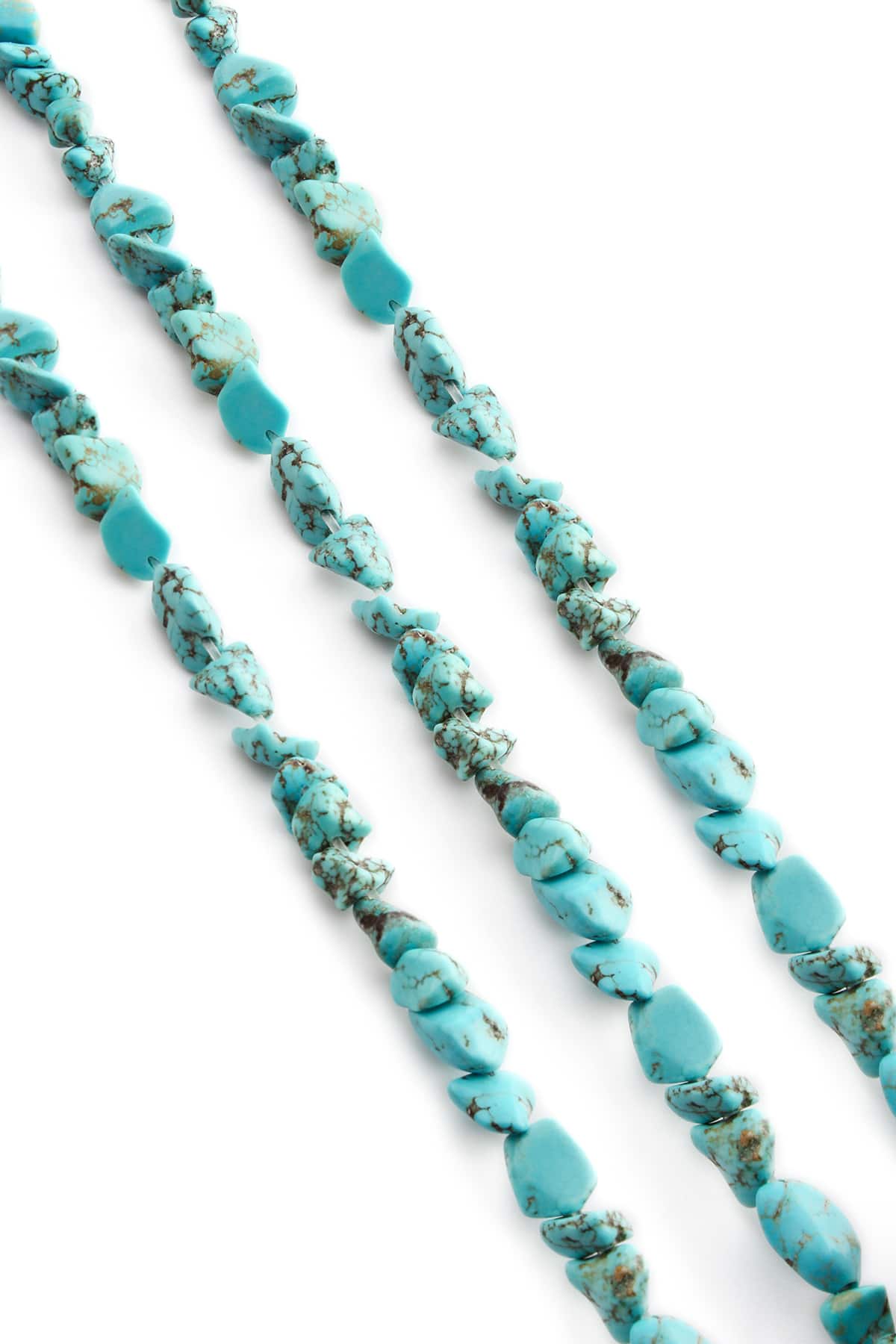 Turkuaz Taşı Amorf Kesim 6x8mm Karışık Dizi