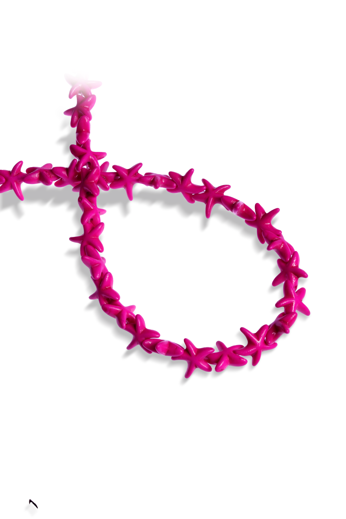 Turkuaz Sıkma Doğal Taş Fuşya 12x14mm Dizi