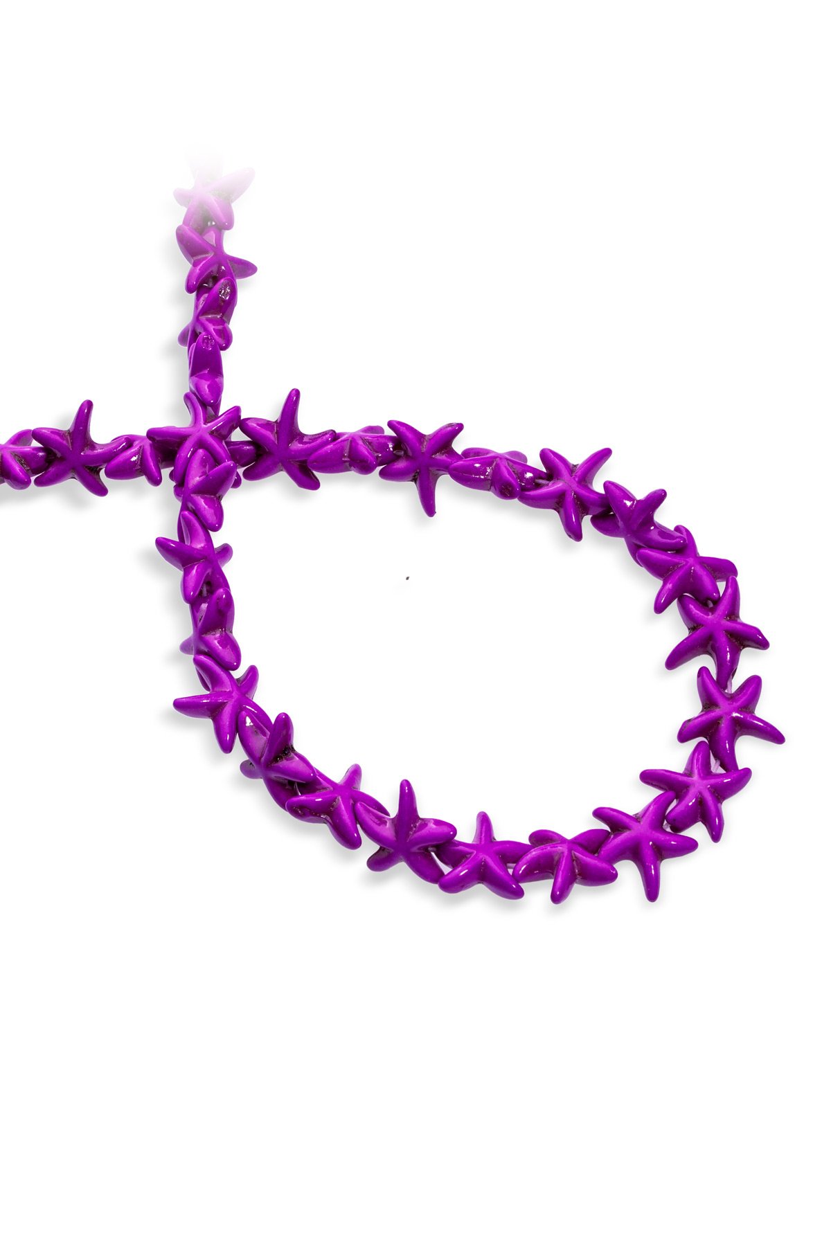 Turkuaz Sıkma Doğal Taş Mor 12x14mm Dizi