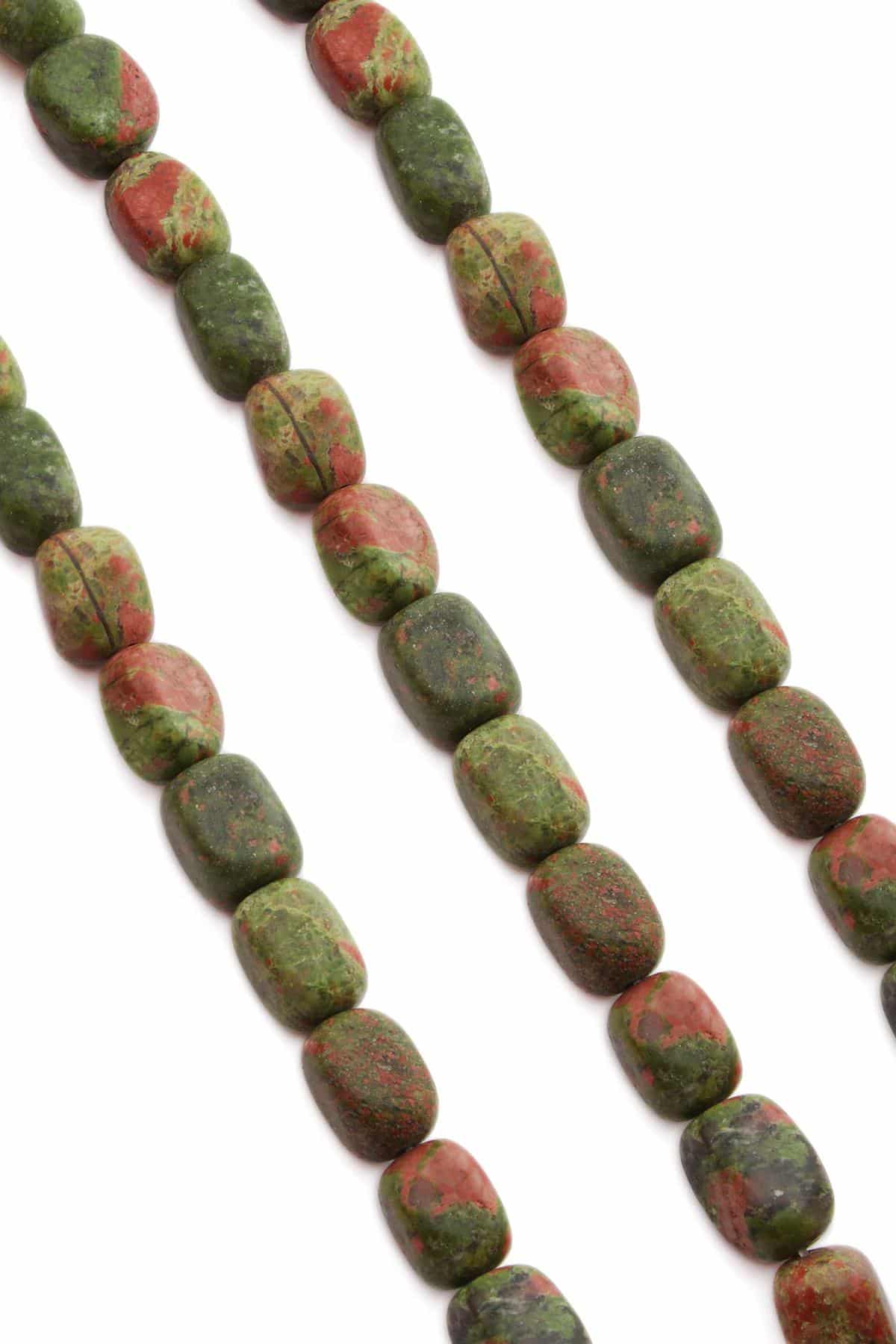 Unakit Doğal Taş Dikdörtgen Kesim 10x14mm Dizi