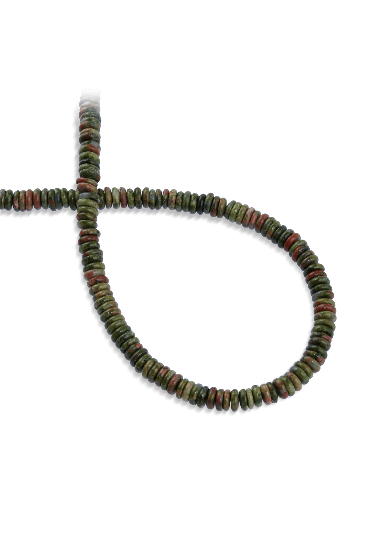 Unakit Doğal Taş Rondela Kesim 6x2mm Dizi