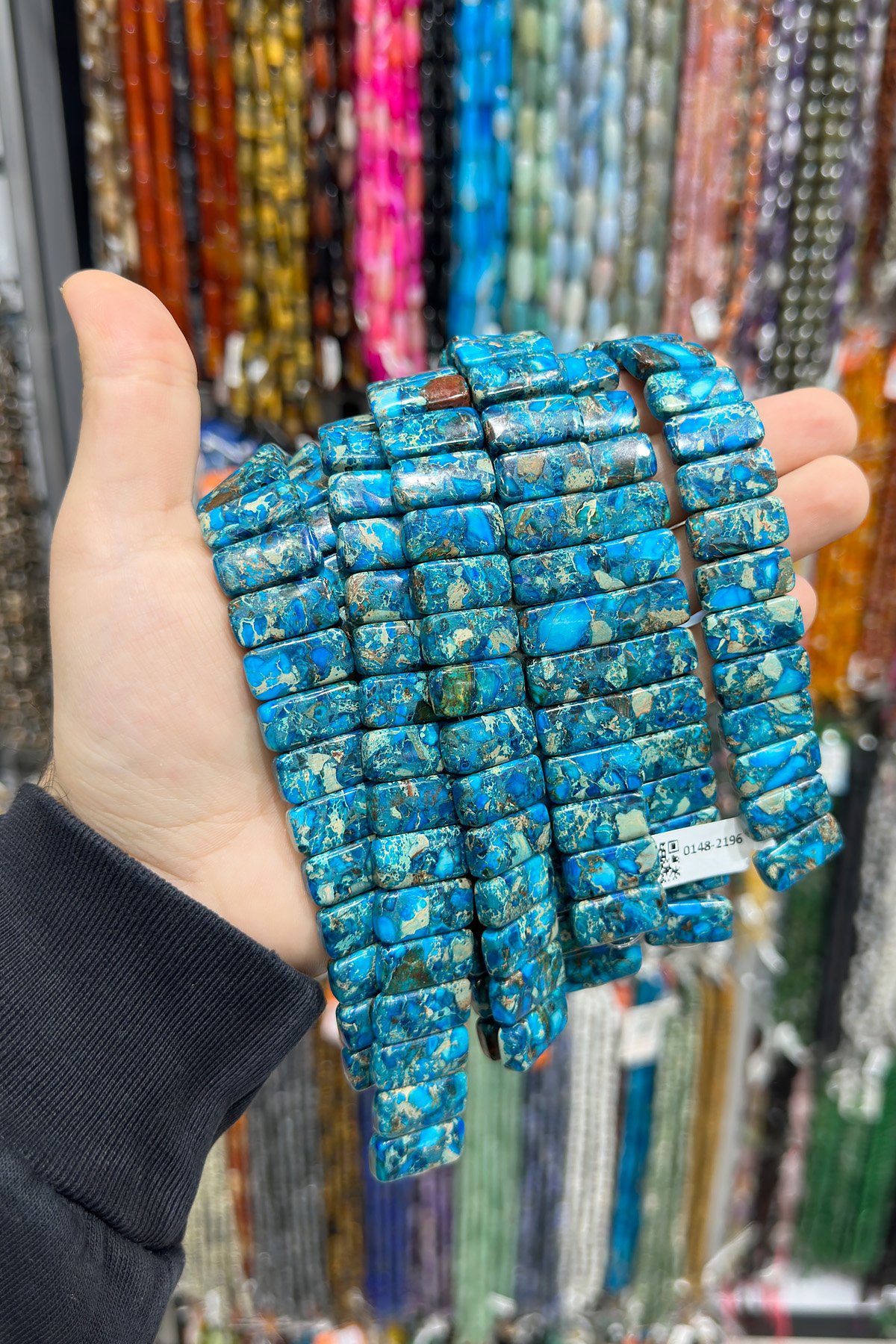 Varisit Doğal Taş Koyu Mavi Dikdörtgen Kesim 10x20mm Dizi