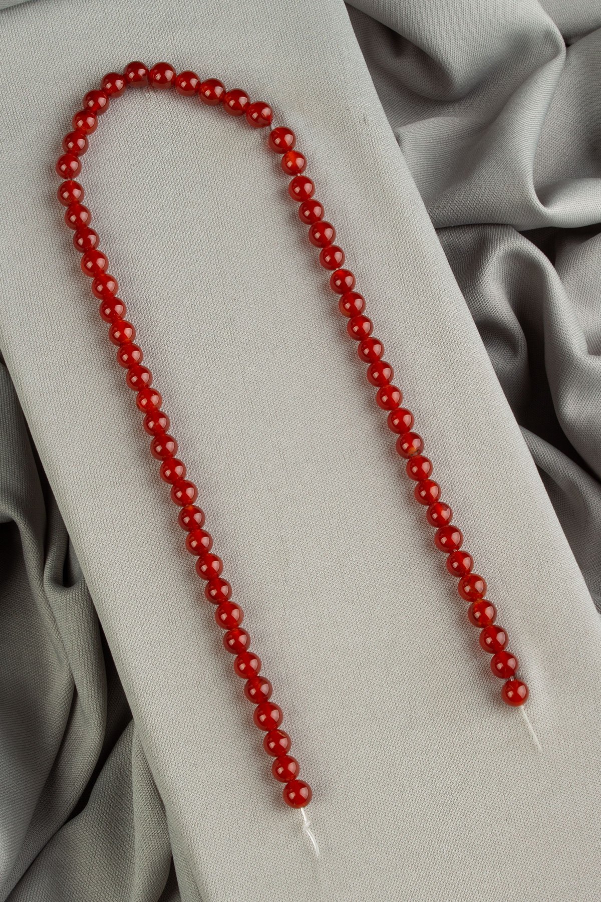 Yemen Akik Doğal Taş Parlak Küre Kesim 6mm Dizi [AA]