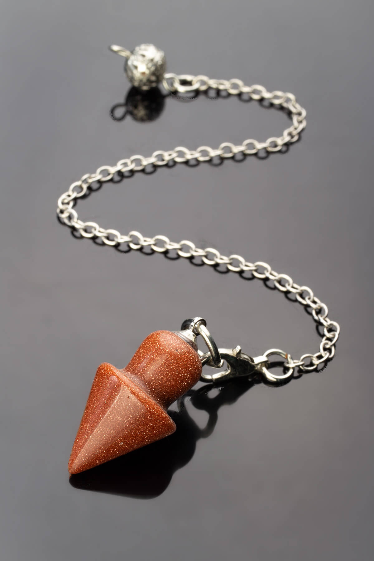 Yıldız Taşı Doğal Taş Kahverengi 15x23mm Pandül Sarkaç