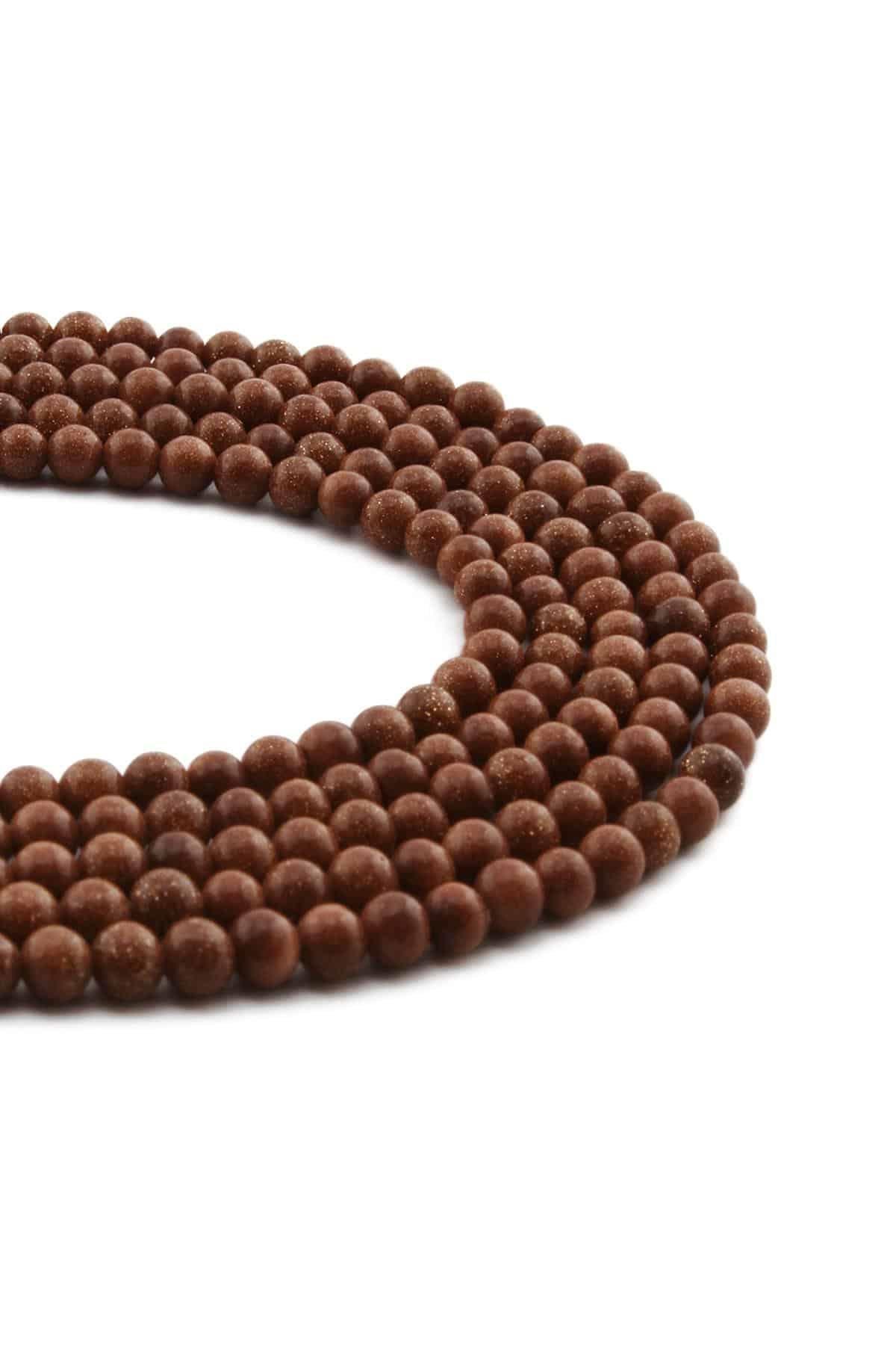 Yıldız Taşı Taşı Parlak Turuncu Küre Kesim 4mm Dizi [AA]