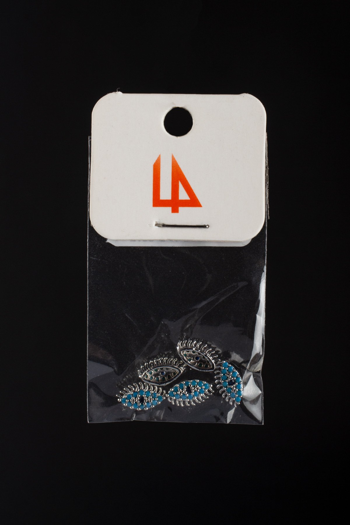 Zirkon Antik Gümüş Göz 7mm Takı Aparatı