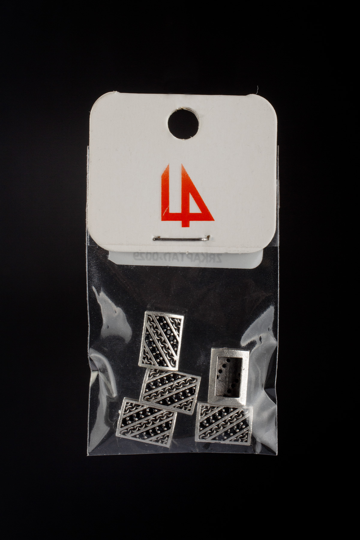 Zirkon Antik Gümüş Kanallı Dikdörtgen 10x7mm Takı Aparatı