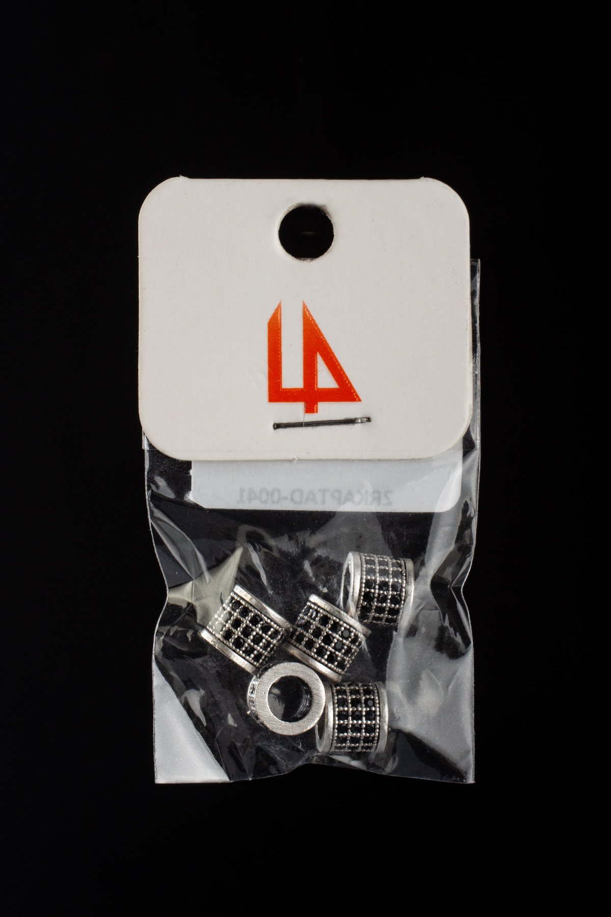 Zirkon Antik Gümüş Silindir Geniş Delik Takı Aparatı