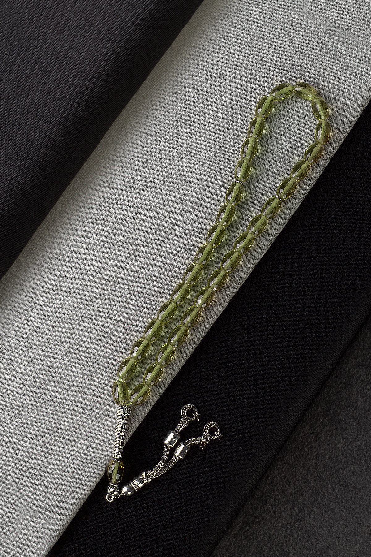 Zultanit Doğal Taş Faset Arpa Kesim 33 lü 6*9mm Tesbih