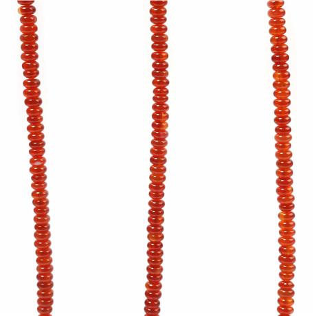 Agate Natural Stone Dore Cut 6x2mm String Of Beads