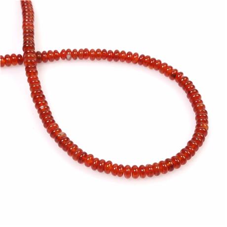 Agate Natural Stone Dore Cut 6x2mm String Of Beads
