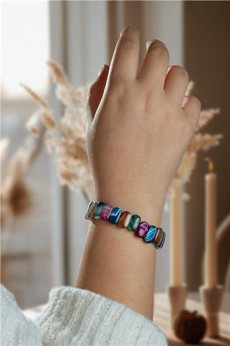 Akik Taşı Oval Kesim Bileklik